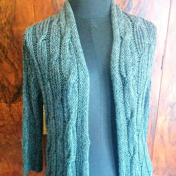 Eileen Fishergunmetal cardigan size S